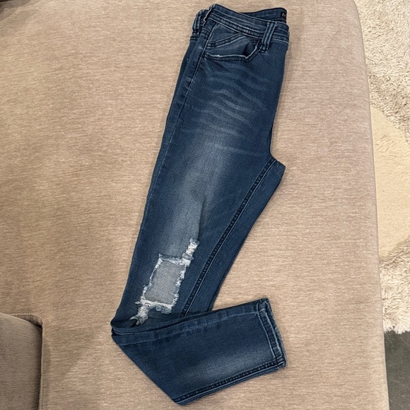 Fashion Nova Dark Blue Denim Jeans - Picture 3 of 9